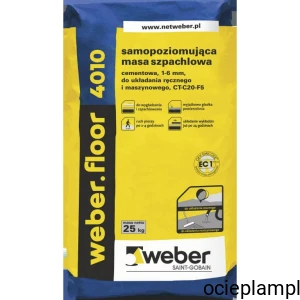 weber.floor 4010 Samopoziomująca masa szpachlowa, wylewka 1-6 mm, cementowa