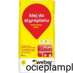 weberbase UNI S Klej do styropianu białego oraz grafitowego  do przyklejania płyt i do zatapiania siatki