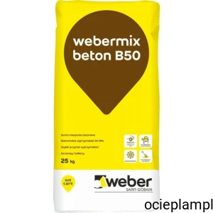 webermix beton B50 mieszanka betonowa o bardzo wysokiej wytrzymałości